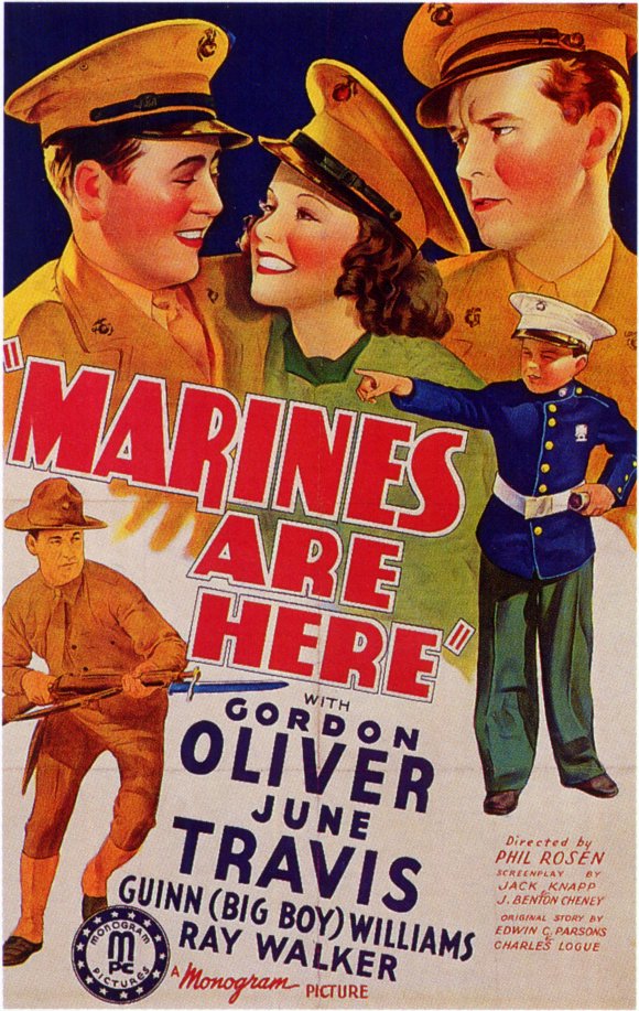 Marines Are Here Movie Poster Print showcasing military courage and heroism.
