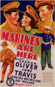 Marines Are Here Movie Poster Print showcasing military courage and heroism.