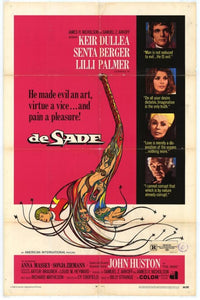 De Sade Movie Poster Print featuring the iconic literary figure.