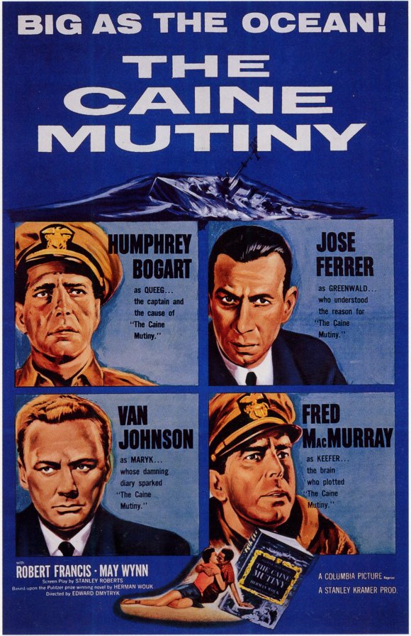 The Caine Mutiny Movie Poster Print showcasing classic cinema drama.