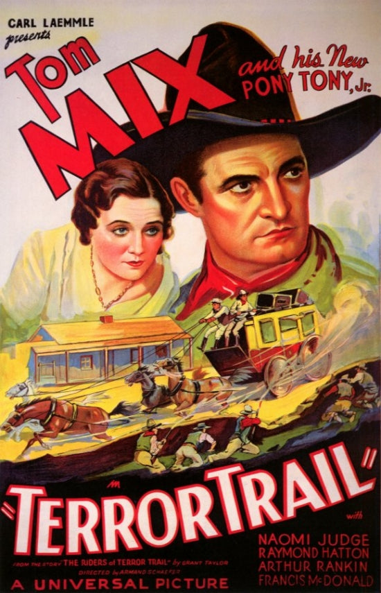 Terror Trail Movie Poster Print showcasing suspenseful horror theme