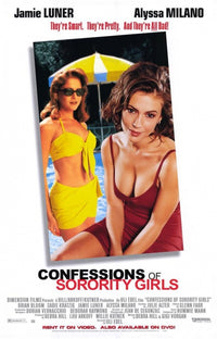 Confessions of Sorority Girls Movie Poster Print featuring vibrant colors and college life theme.