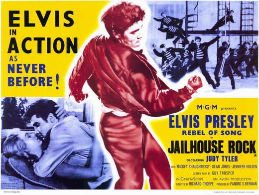 Jailhouse Rock Movie Poster Print featuring Elvis Presley