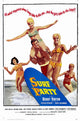Surf Party Movie Poster Print featuring vibrant beach-themed artwork.