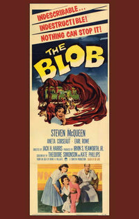 The Blob Movie Poster Print showcasing classic horror film art.