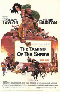 The Taming of the Shrew Movie Poster Print showcasing the classic comedy.