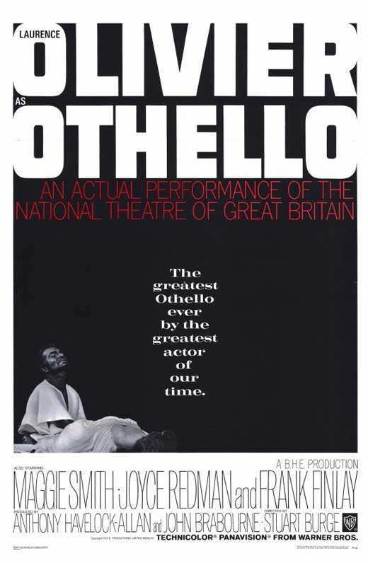 Othello Movie Poster Print showcasing dramatic art.