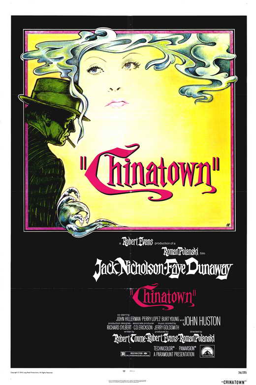 Chinatown Movie Poster Print showcasing the iconic film art.