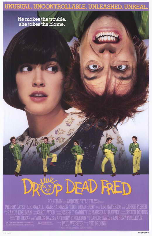 Drop Dead Fred Movie Poster Print featuring iconic comedy character.