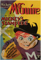 Mickey's Stampede Movie Poster Print featuring Mickey Mouse in a vibrant scene.