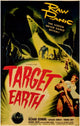 Target Earth Movie Poster Print showcasing classic sci-fi imagery