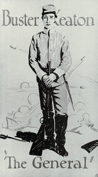The General Movie Poster Print featuring classic cinema imagery.