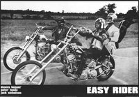 Easy Rider Movie Poster Print showcasing classic film artwork.