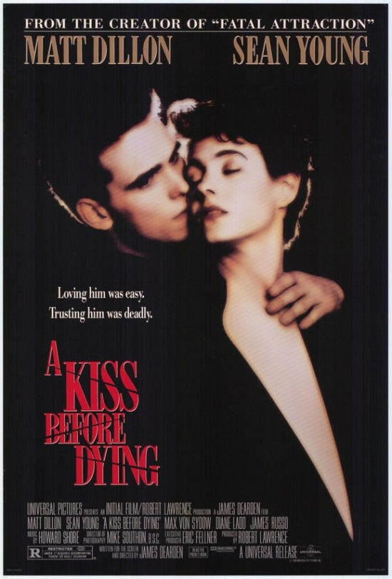 A Kiss Before Dying movie poster print showcasing classic film drama.