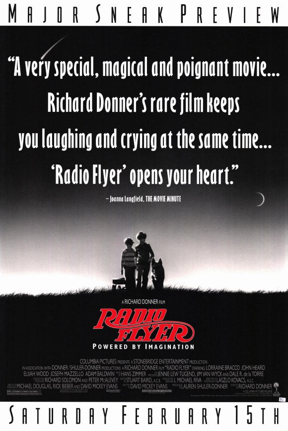Radio Flyer Movie Poster Print showcasing childhood adventure and nostalgia.