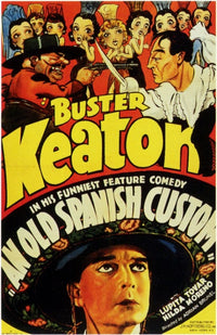 An Old Spanish Custom Movie Poster Print showcasing striking design and vibrant colors.