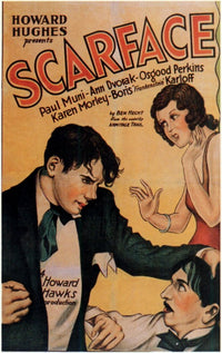 Scarface Movie Poster Print featuring iconic film imagery.