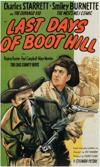 Last Days of Boot Hill Movie Poster Print showcasing classic western film artwork.