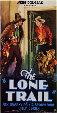 The Lone Trail Movie Poster Print showcasing adventure and classic cinema themes.