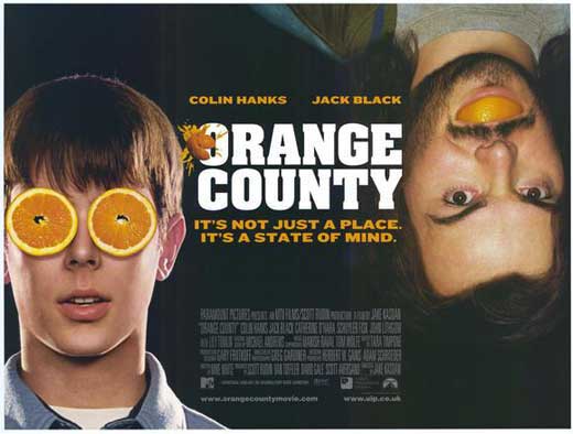 Orange County Movie Poster Print showcasing vibrant colors and film essence.