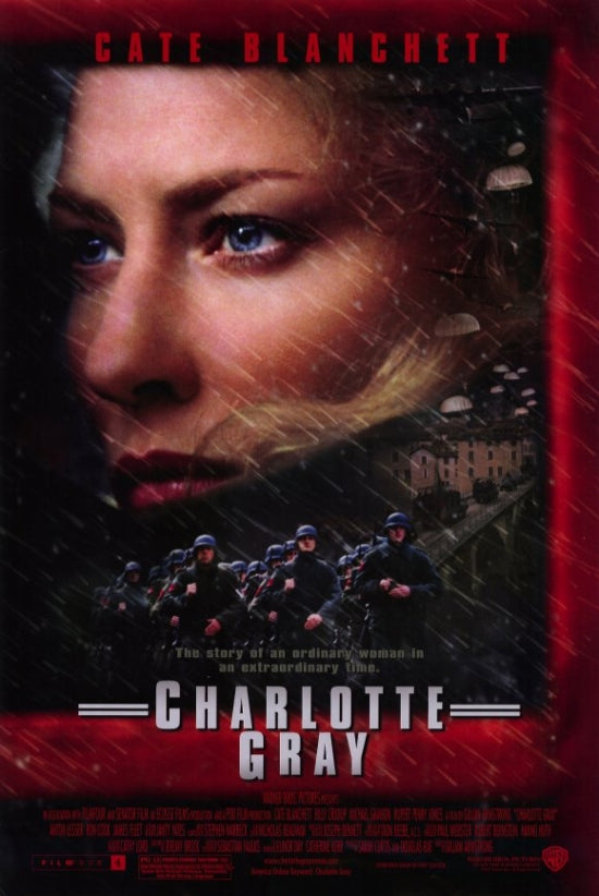 Charlotte Gray Movie Poster showcasing dramatic themes of love and resilience.