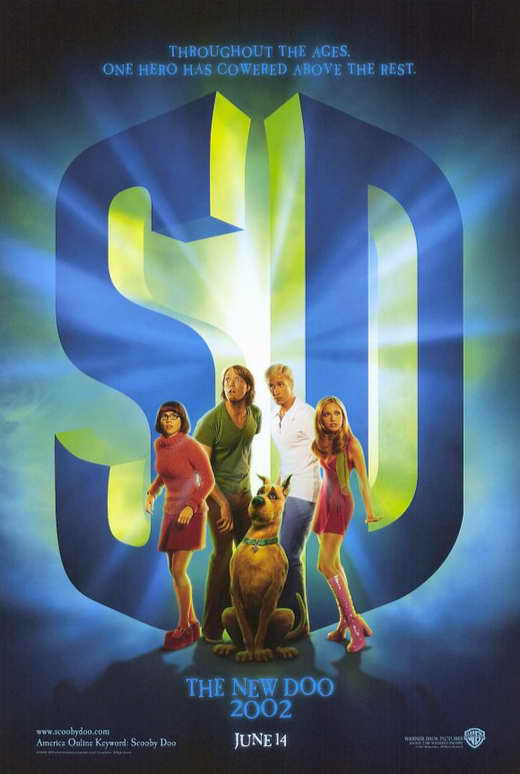 Scooby-Doo Movie Poster Print featuring beloved characters from the series.