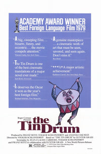 The Tin Drum movie poster print showcasing vibrant colors and artistic design.
