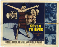 Seven Thieves Movie Poster Print featuring vintage cinematic art.