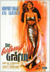 The Barefoot Contessa Movie Poster Print showcasing classic film art