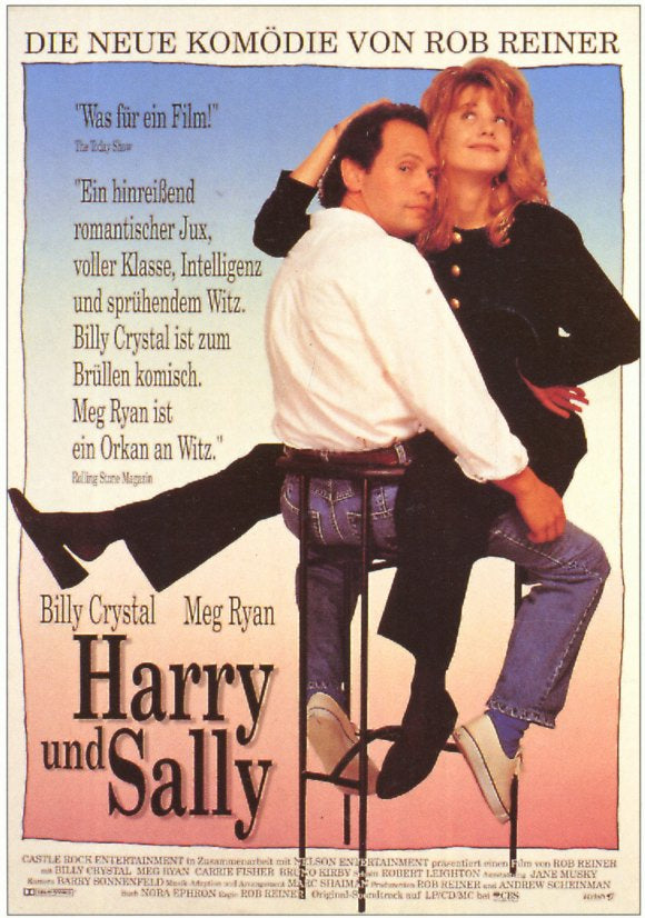 When Harry Met Sally Movie Poster Print showcasing classic romance.
