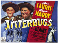 Jitterbugs Movie Poster Print featuring colorful and whimsical design.