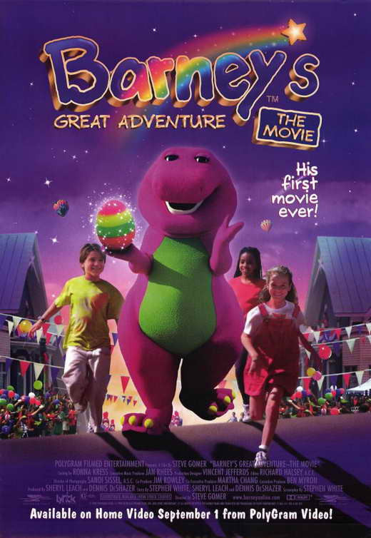Barney's Great Adventure Movie Poster Print 11x17