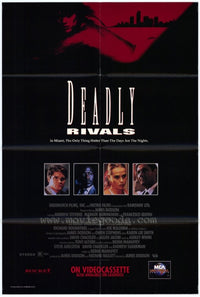 Deadly Rivals Movie Poster Print featuring intense cinematic drama.