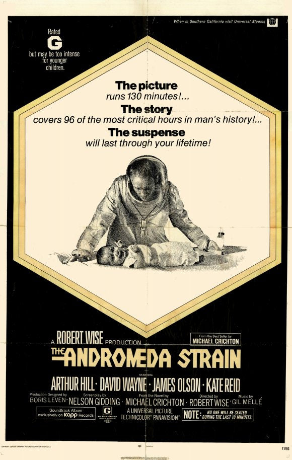 The Andromeda Strain Movie Poster Print showcasing the iconic sci-fi film artwork.