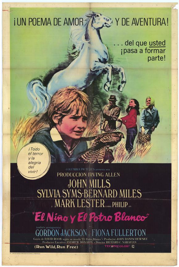 Run Wild Run Free Movie Poster Print showcasing adventure and freedom.