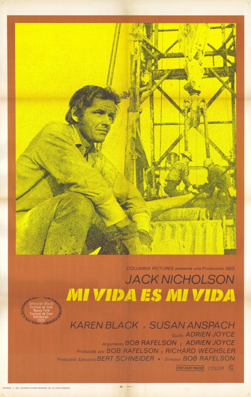 Five Easy Pieces Movie Poster Print featuring iconic film design