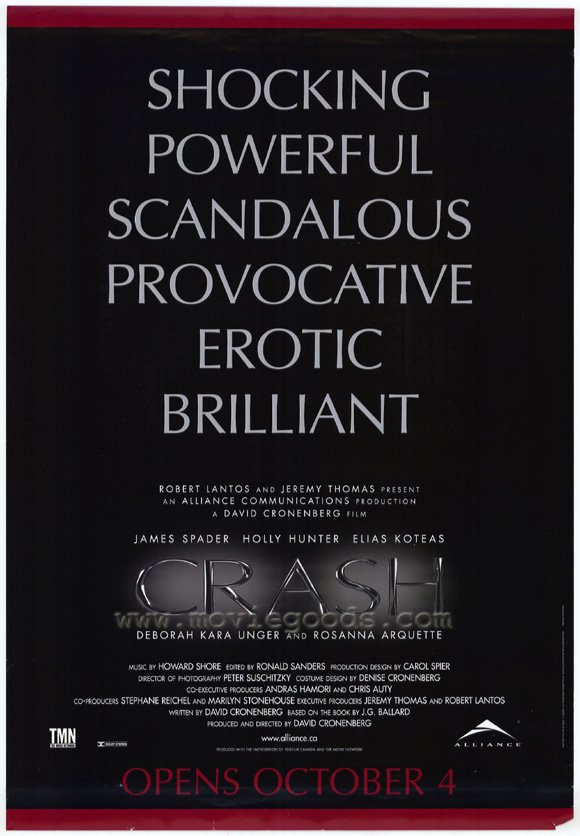 Crash Movie Poster Print showcasing dramatic film art