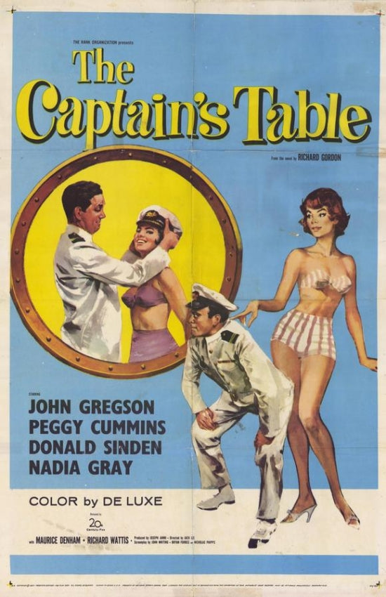 The Captain's Table Movie Poster Print showcasing vibrant colors and classic film atmosphere.