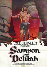 Samson and Delilah Movie Poster Print showcasing classic cinema art.