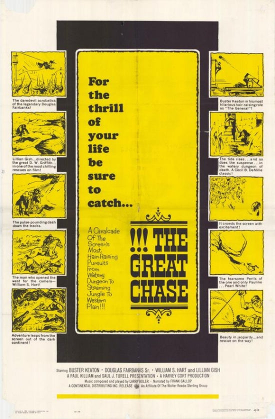 The Great Chase Movie Poster Print showcasing vibrant colors and dynamic imagery