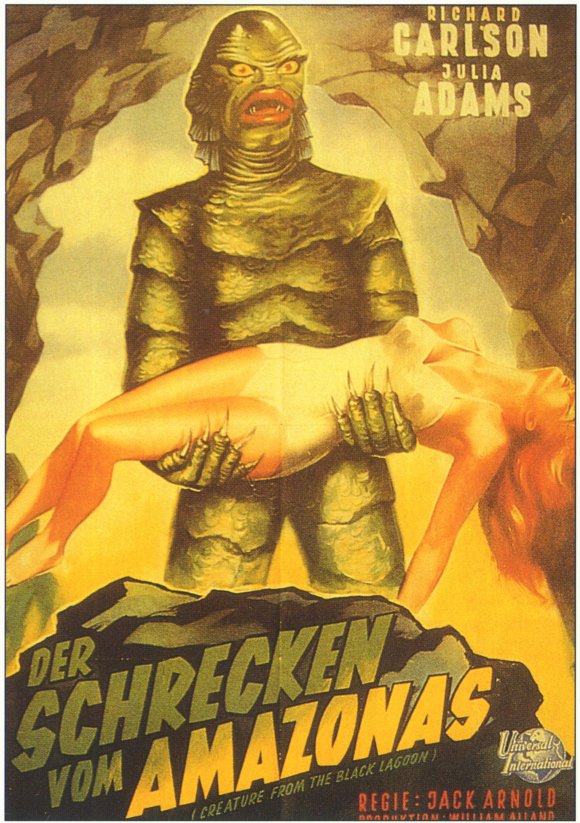 Creature from the Black Lagoon Movie Poster Print showcasing classic horror film art.