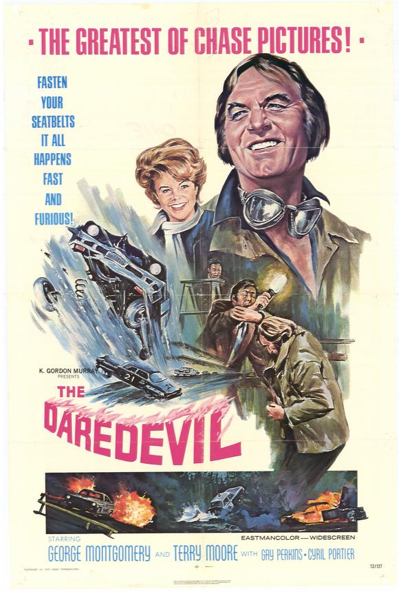 The Daredevil Movie Poster Print featuring a superhero theme.