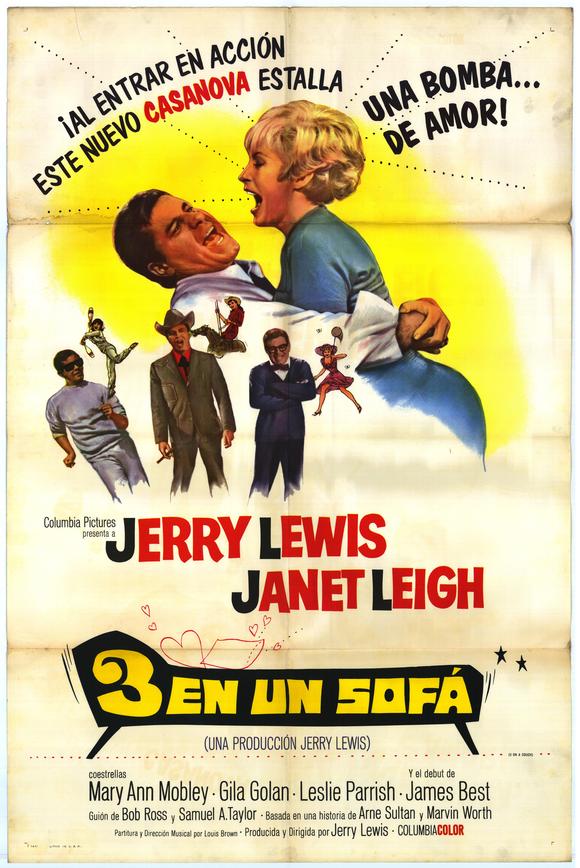 3 On a Couch Movie Poster Print showcasing vibrant colors and nostalgic design.