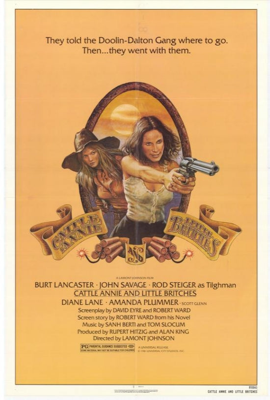 Cattle Annie and Little Britches Movie Poster Print featuring vibrant colors and cinematic imagery.