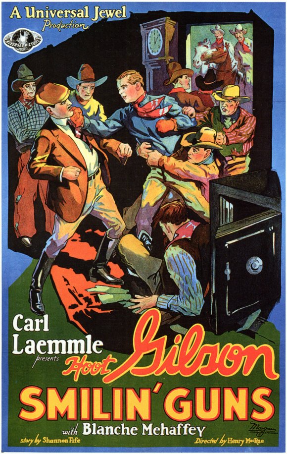 Smilin' Guns Movie Poster Print showcasing vibrant visuals.