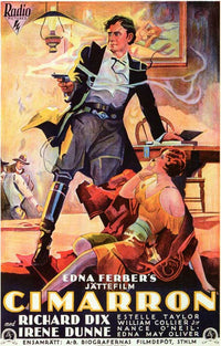 Cimarron Movie Poster Print showcasing vibrant colors and details.