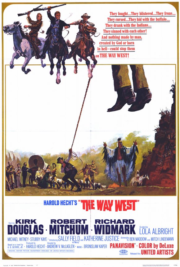 The Way West Movie Poster Print showcasing classic American Western themes.