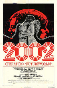 Futureworld Movie Poster Print featuring classic sci-fi artwork.