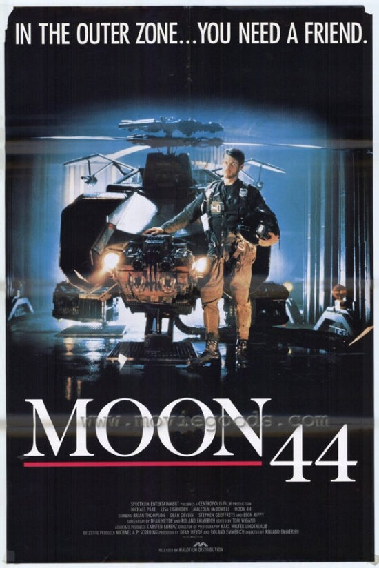 Moon 44 Movie Poster Print showcasing a thrilling sci-fi adventure.