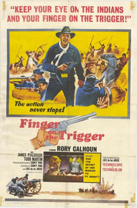 Finger on the Trigger Movie Poster Print showcasing cinematic art.